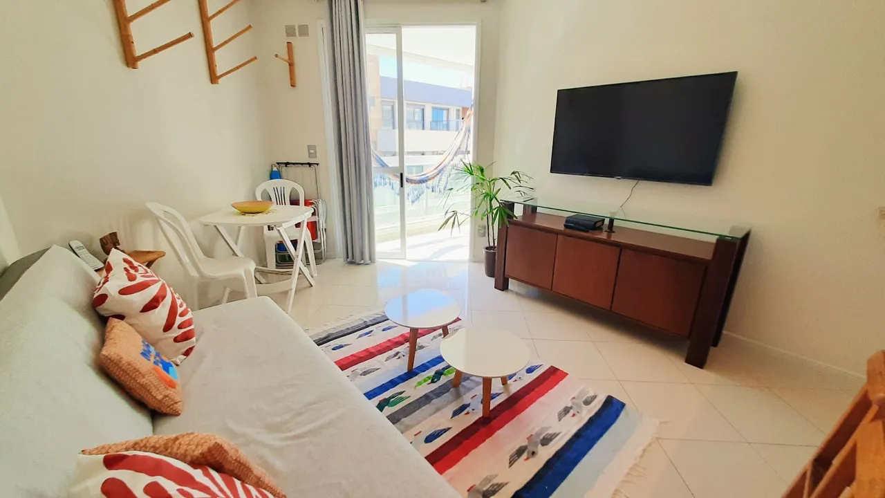 One-bedroom apartment with a water view in Florianópolis