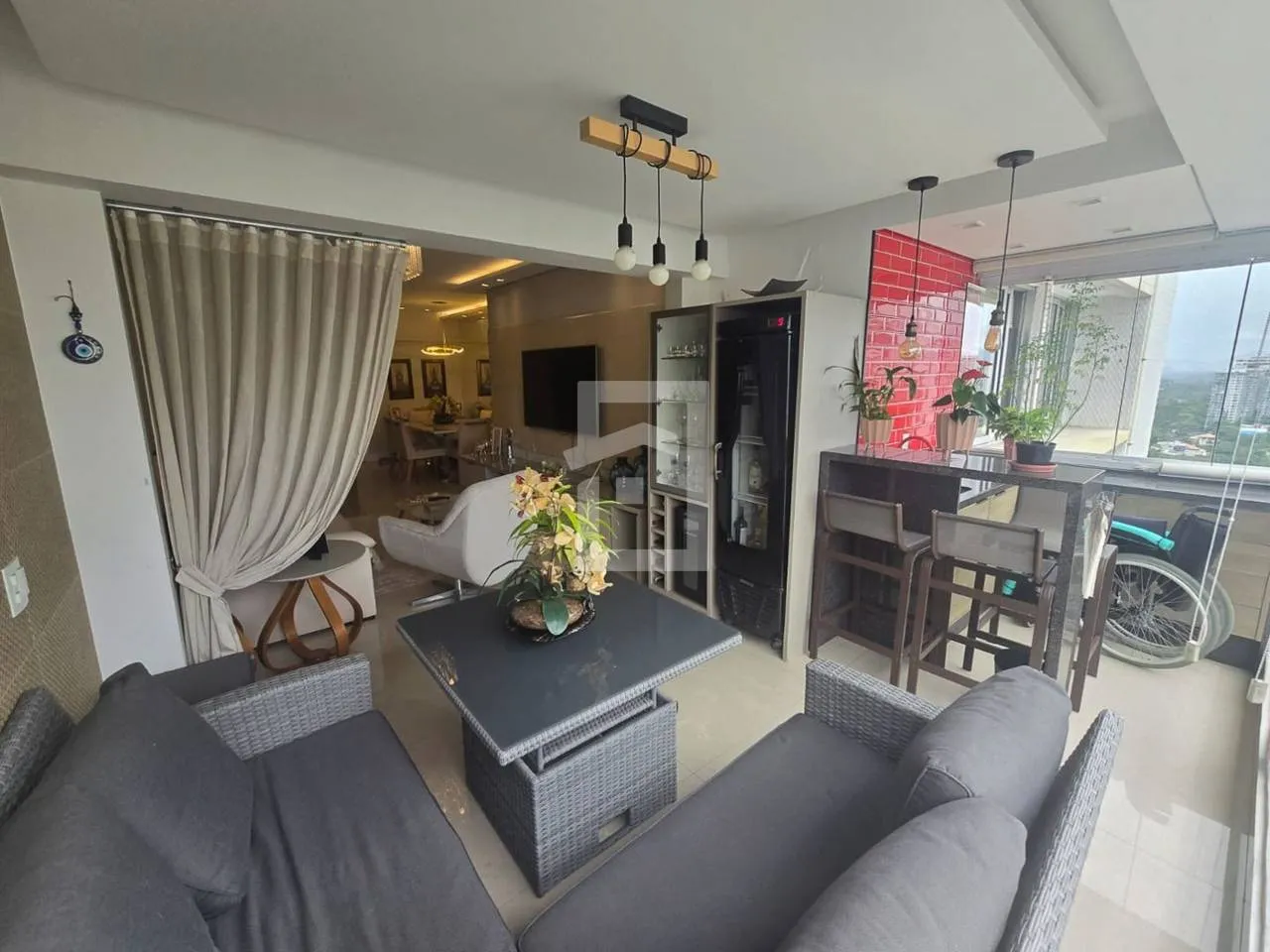 Furnished apartment, 125 m², with a mountain view — photo 9