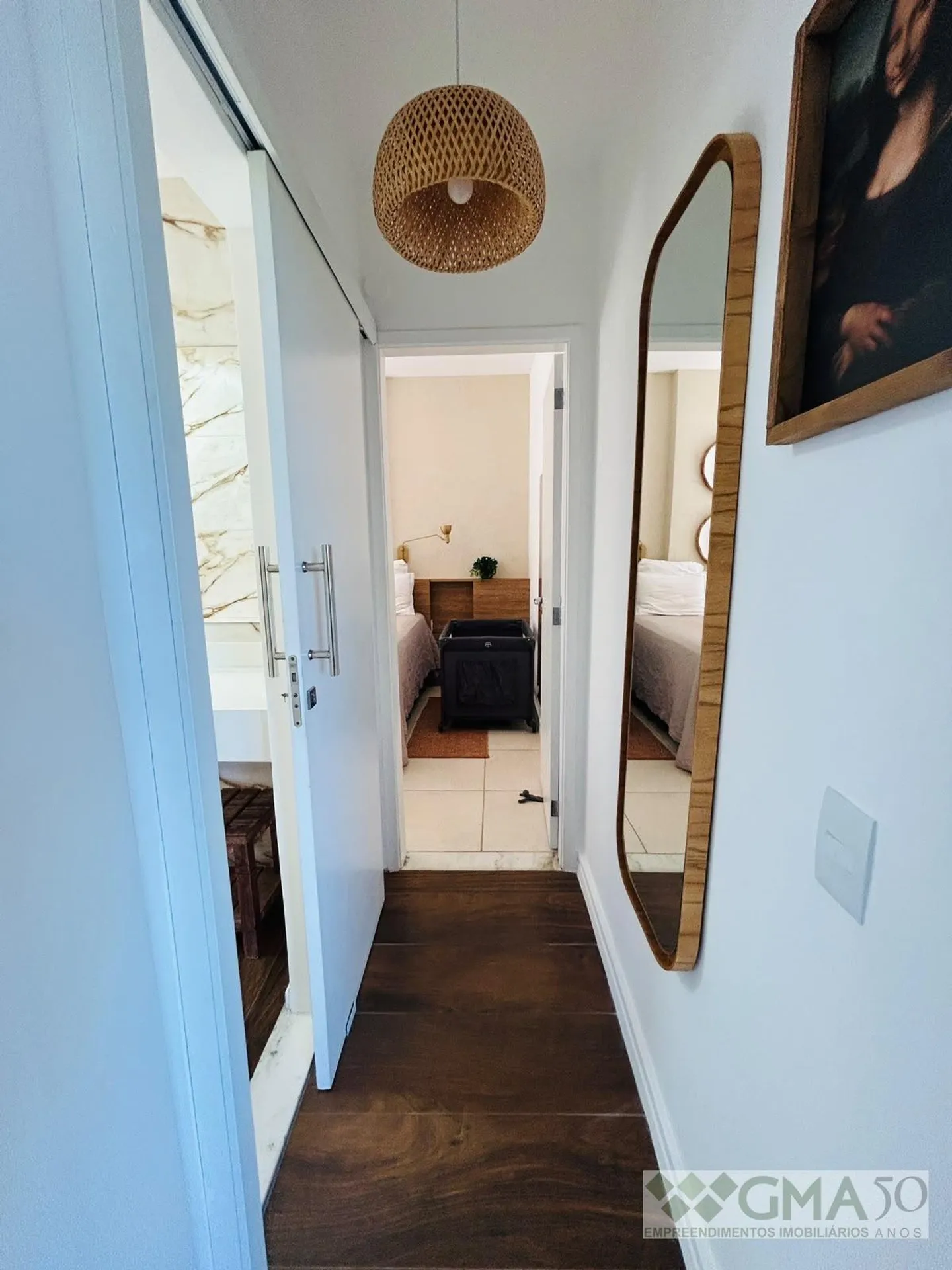 Furnished 90 m² apartment with 2 bedrooms and green views — photo 13