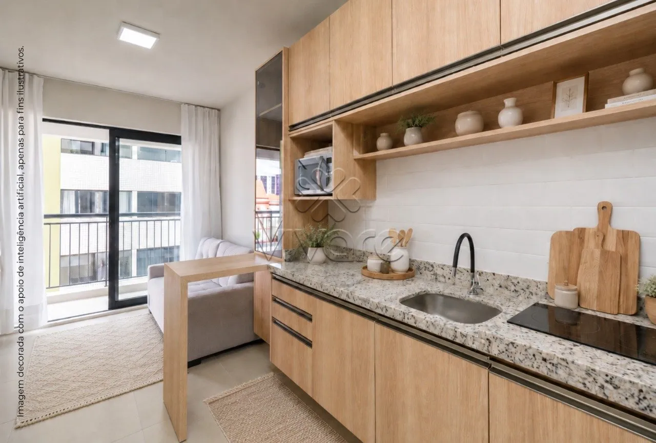 Furnished 1-bedroom apartment with open-plan kitchen — photo 3