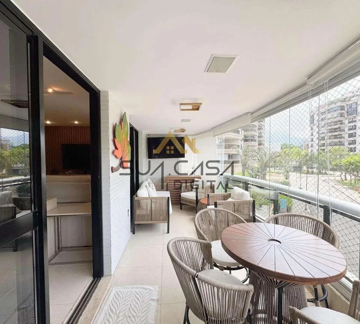 Apartamento mobiliado de 3 quartos com varanda envidraçada — photo 22