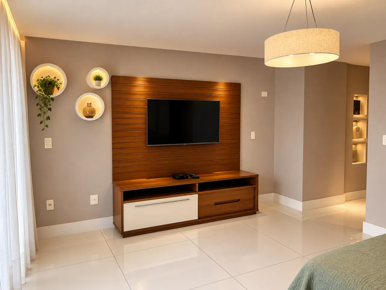 Furnished house, 980 m², with floor-to-ceiling windows
