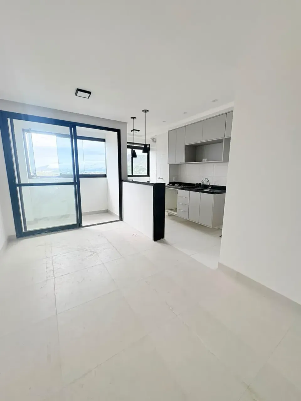 Apartamento de 65 m² com 3 quartos e cozinha integrada