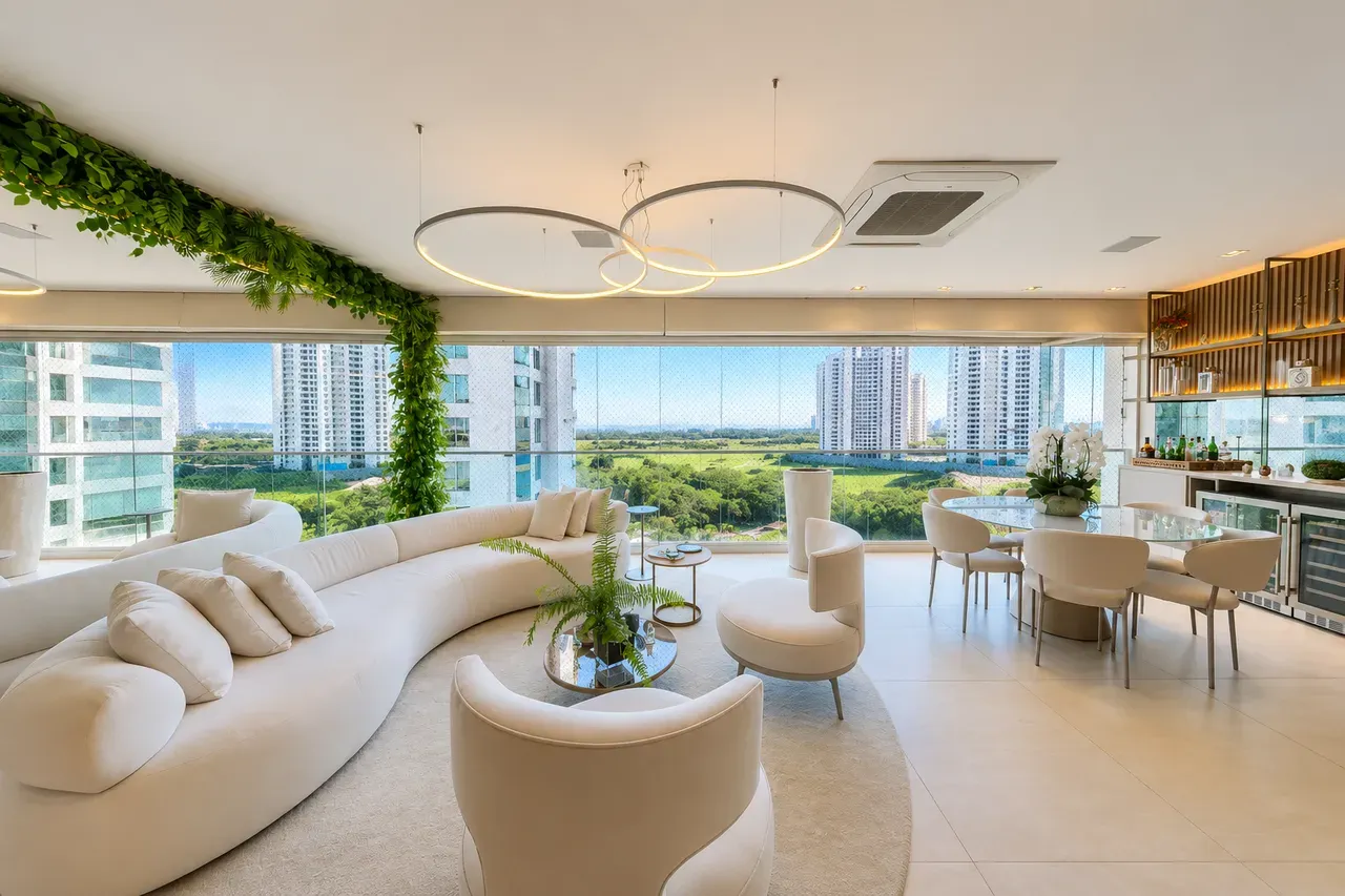 Furnished apartment, 266 m², with floor-to-ceiling windows — photo 8