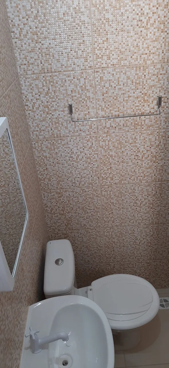 Studio-sized kitinete with 1 bedroom and compact kitchenette — photo 5