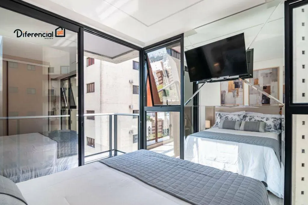 26 m² studio with 1 bedroom, balcony and parking — photo 2