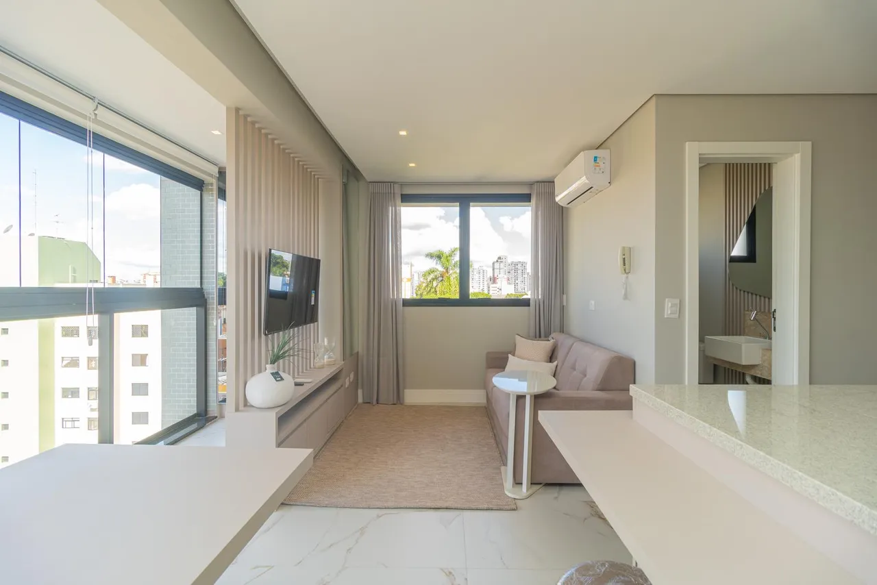 Furnished 1-bedroom apartment with open-plan kitchen — photo 15