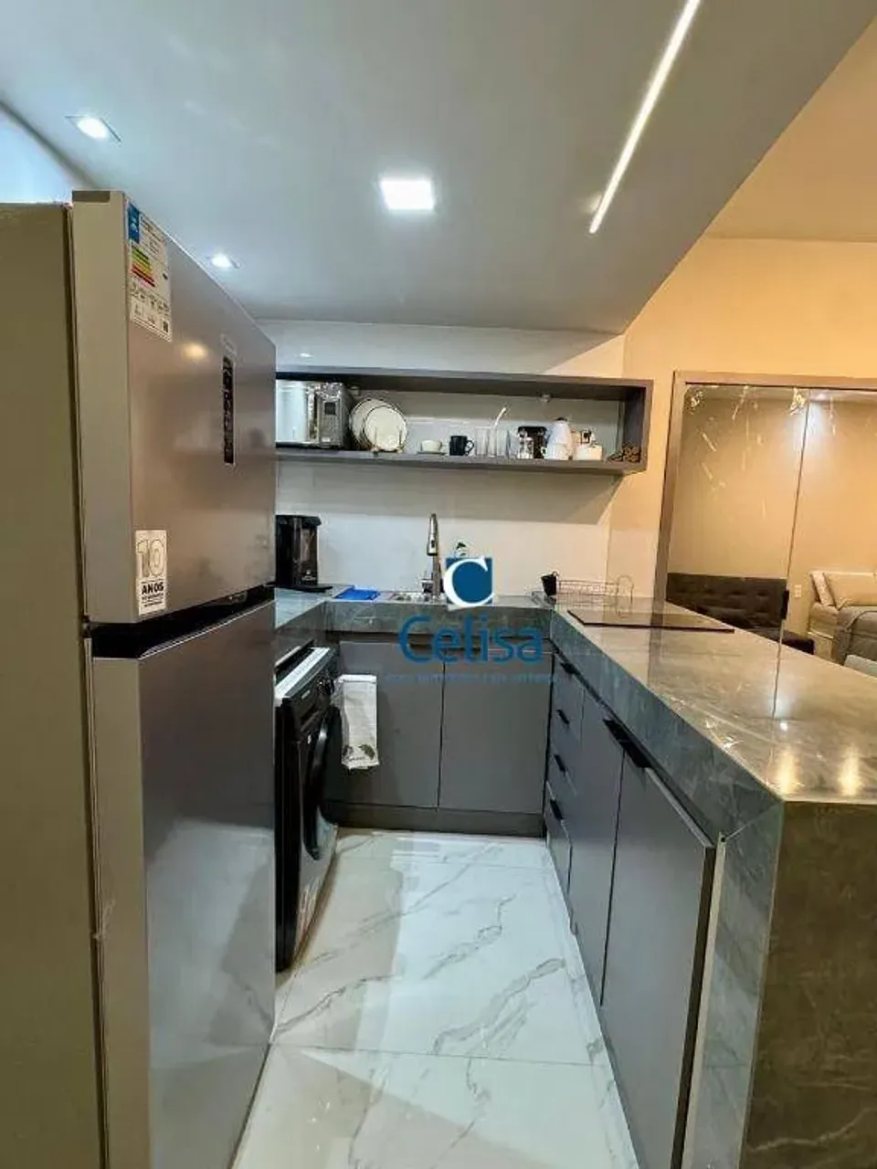 Apartamento amueblado con 1 dormitorio y lavadora — photo 2