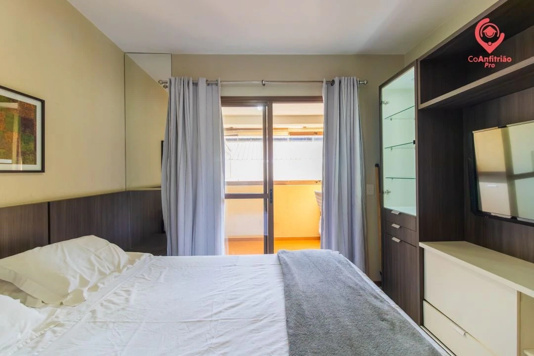 Apartamento mobiliado de 1 quarto em condomínio com academia — photo 9
