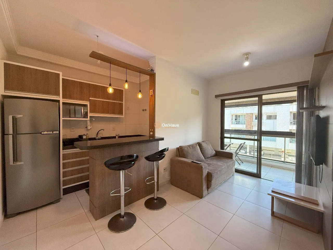 Apartamento amueblado de 52 m² con barbacoa privada