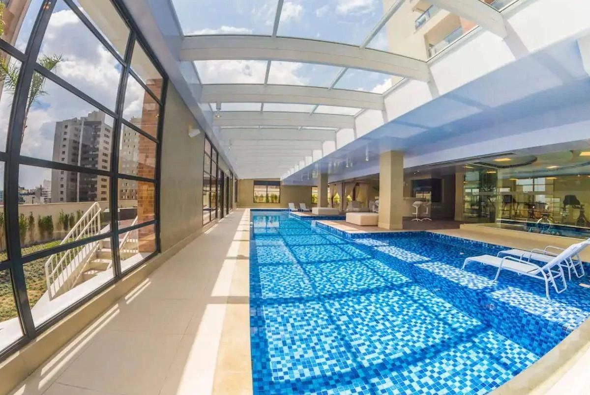 Apartamento mobiliado, 35 m², com máquina de lavar