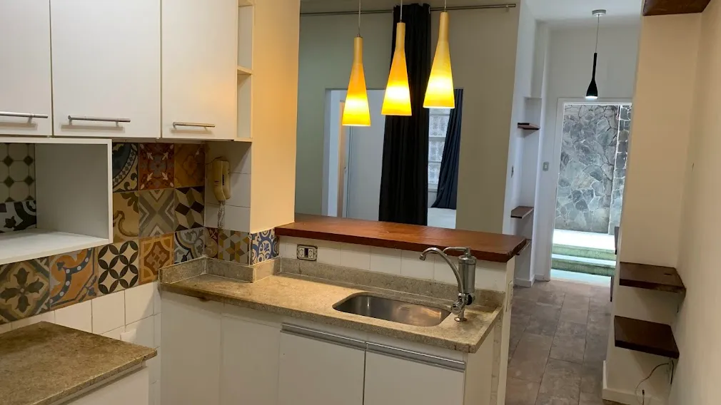 Apartamento mobiliado, 40 m², com banheira