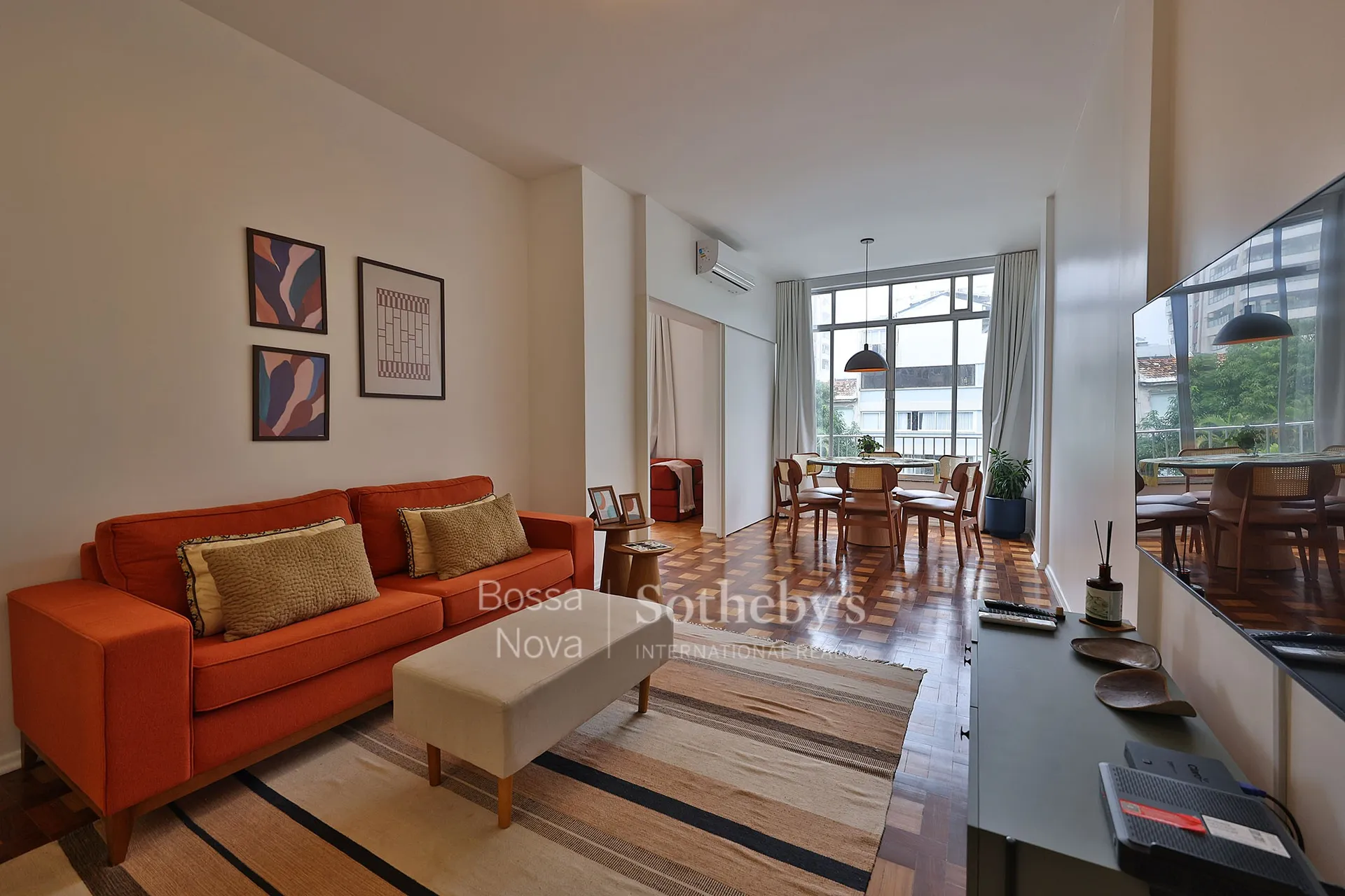 Furnished 78 m² apartment with a separate kitchen
