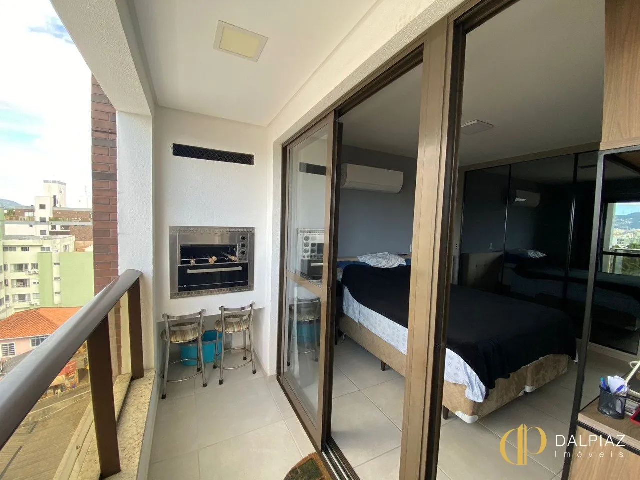 Furnished 46 m² studio with balcony and built-in grill — photo 15