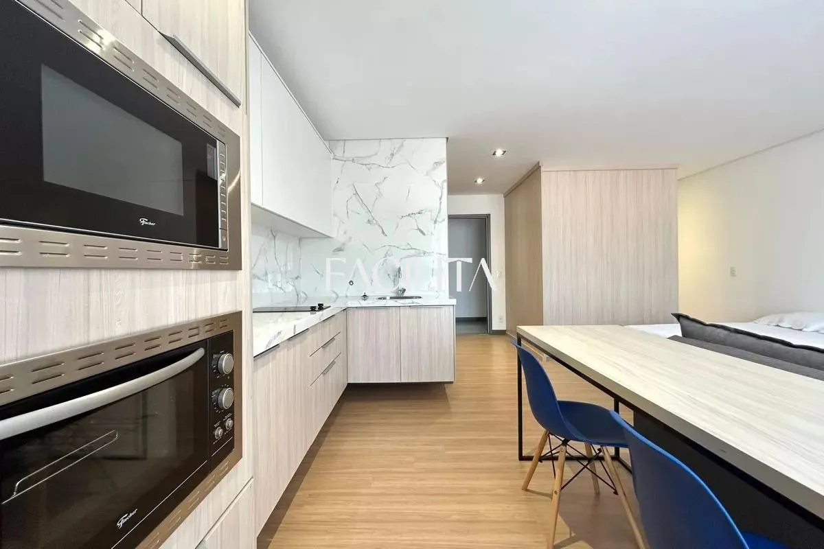 Furnished studio 50 m² with balcony and open-plan kitchen — photo 2