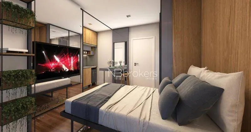 Estudio con 1 dormitorio y balcón con parrilla — photo 55