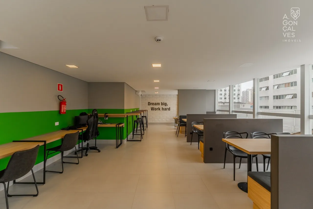 Studio mobiliado de 28 m², 1 quarto e varanda de vidro — photo 12