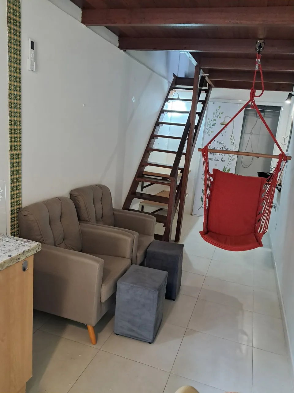 Furnished studio, 25 m², with a washing machine