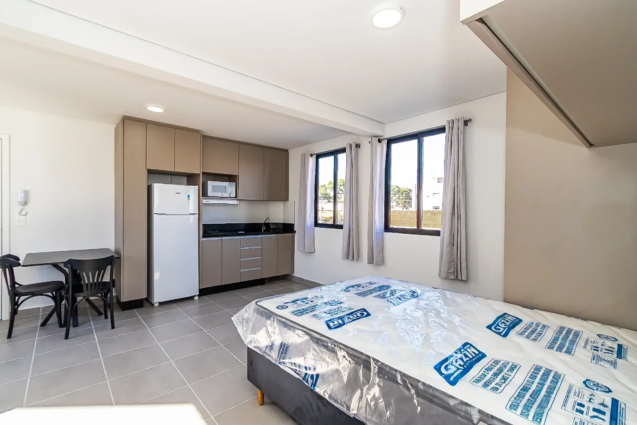 Kitnet/stúdio mobiliado com cozinha integrada e 24 m² — photo 18
