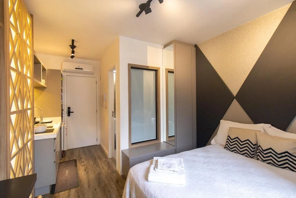Studio mobiliado em condomínio com academia — photo 7