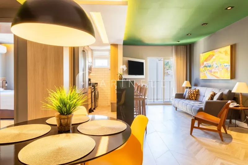 Furnished 1-bedroom apartment with open-plan kitchen and parking — photo 7