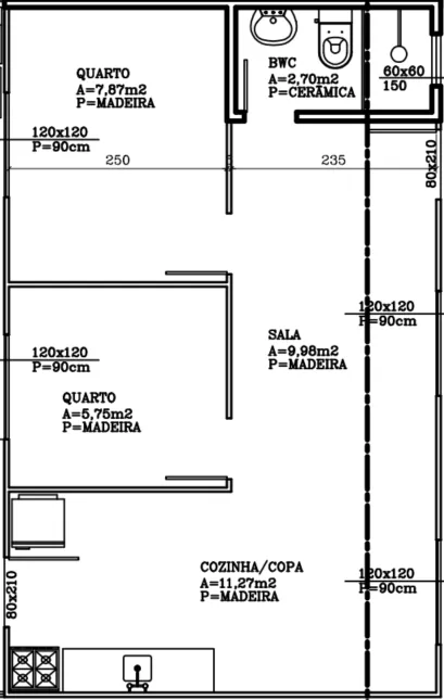 Casa de 40 m² e 2 quartos, Abranches — photo 7