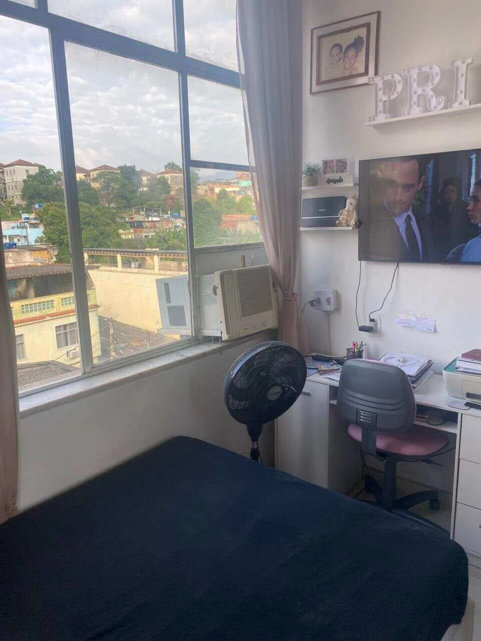 Kitnet/stúdio mobiliado de 22 m² com vista das janelas