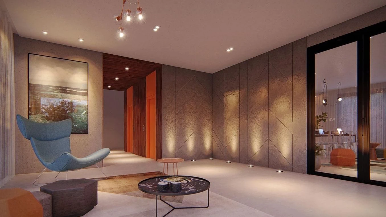 Furnished studio with 1 bedroom and glass balcony — photo 8