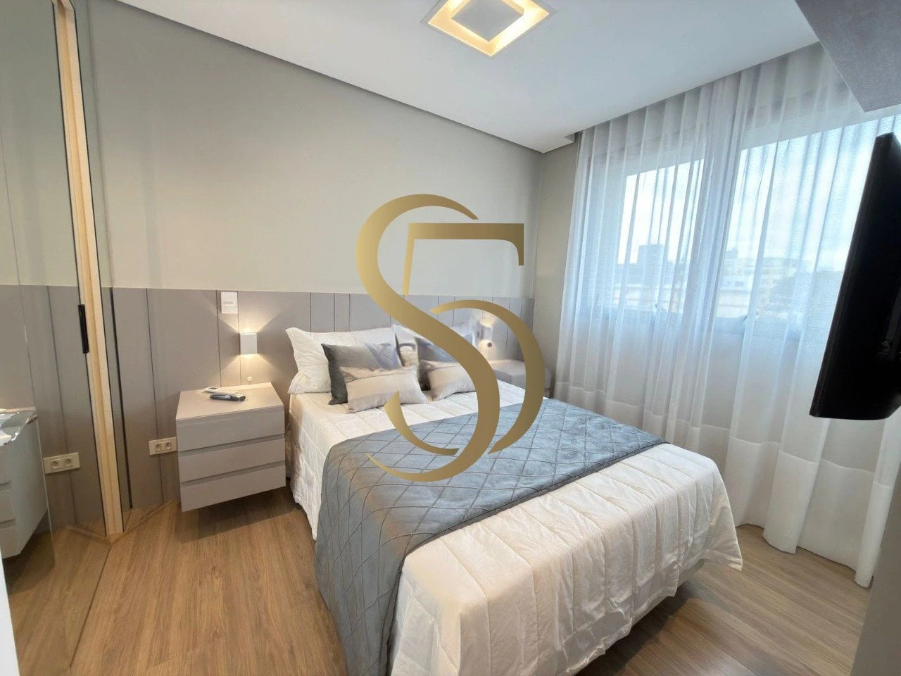 One-bedroom apartment with a washing machine in Curitiba — photo 4