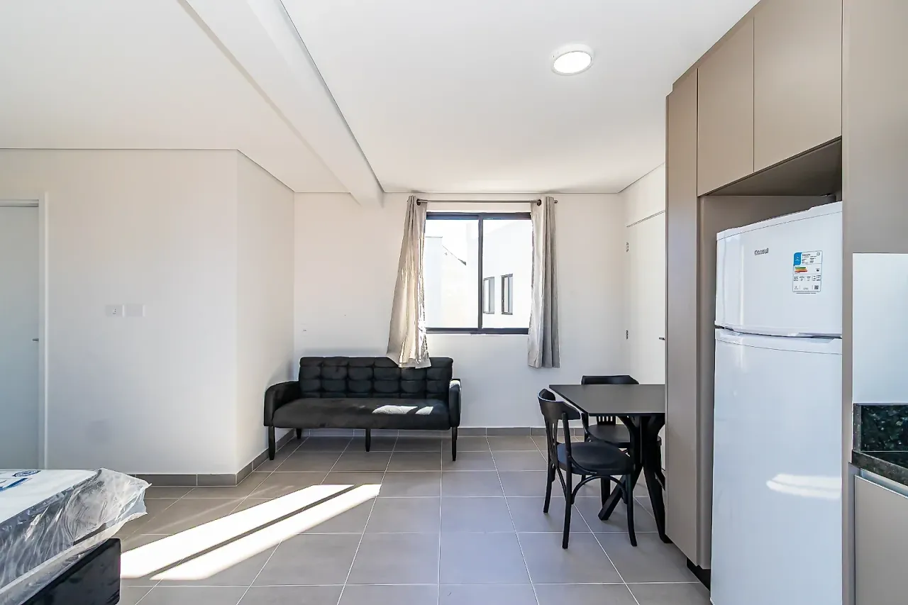 Kitnet/stúdio mobiliado com cozinha integrada e 24 m² — photo 14