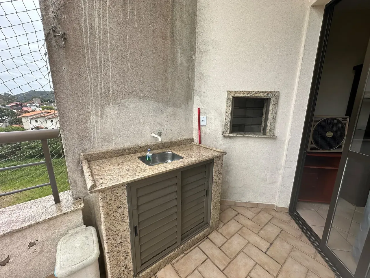 One-bedroom apartment with a water view in Florianópolis