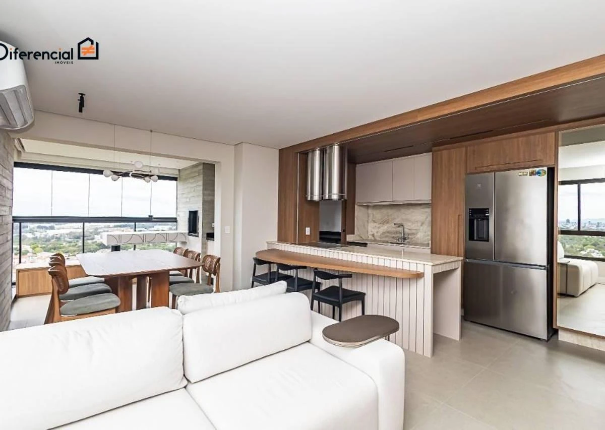 Furnished apartment, 93 m², with floor-to-ceiling windows — photo 13