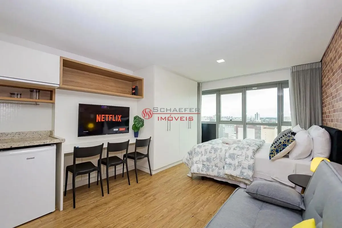 Apartamento mobiliado de 1 quarto com mesa de trabalho — photo 3