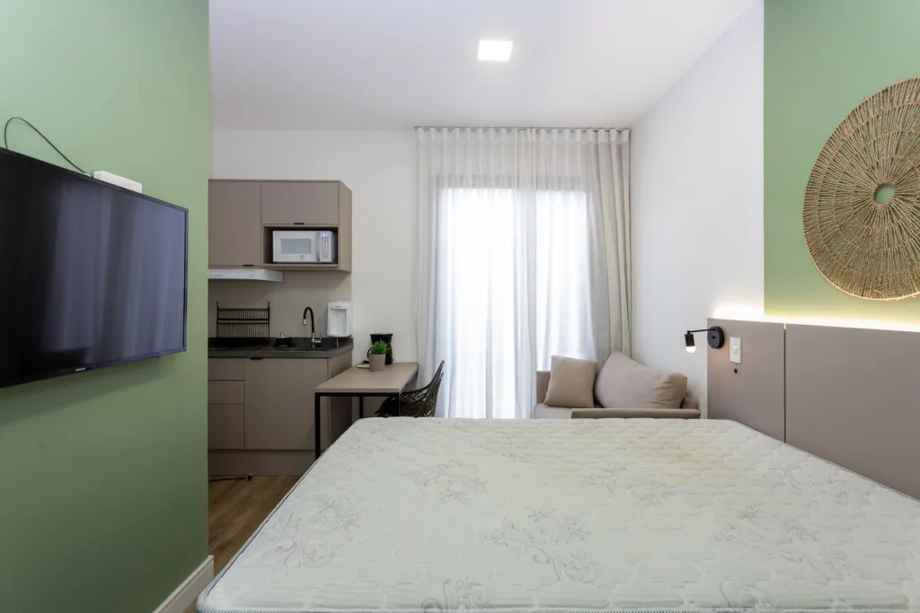 Apartamento mobiliado de 1 quarto com varanda — photo 3