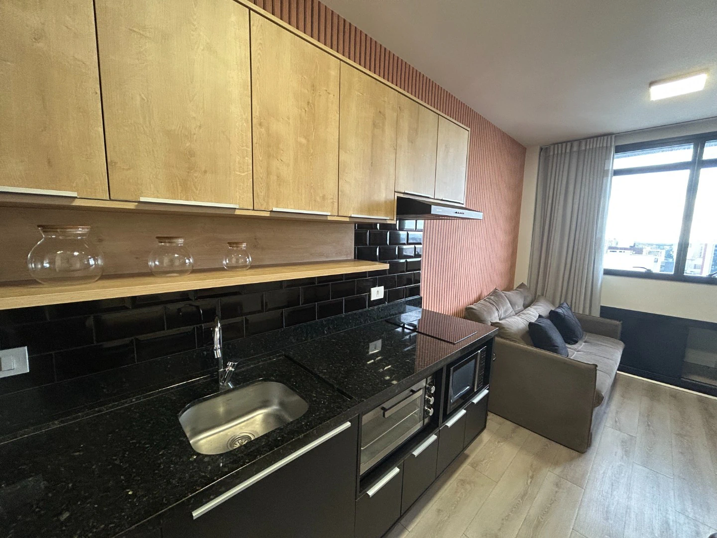 Apartamento de 1 dormitório com cozinha americana integrada — photo 4