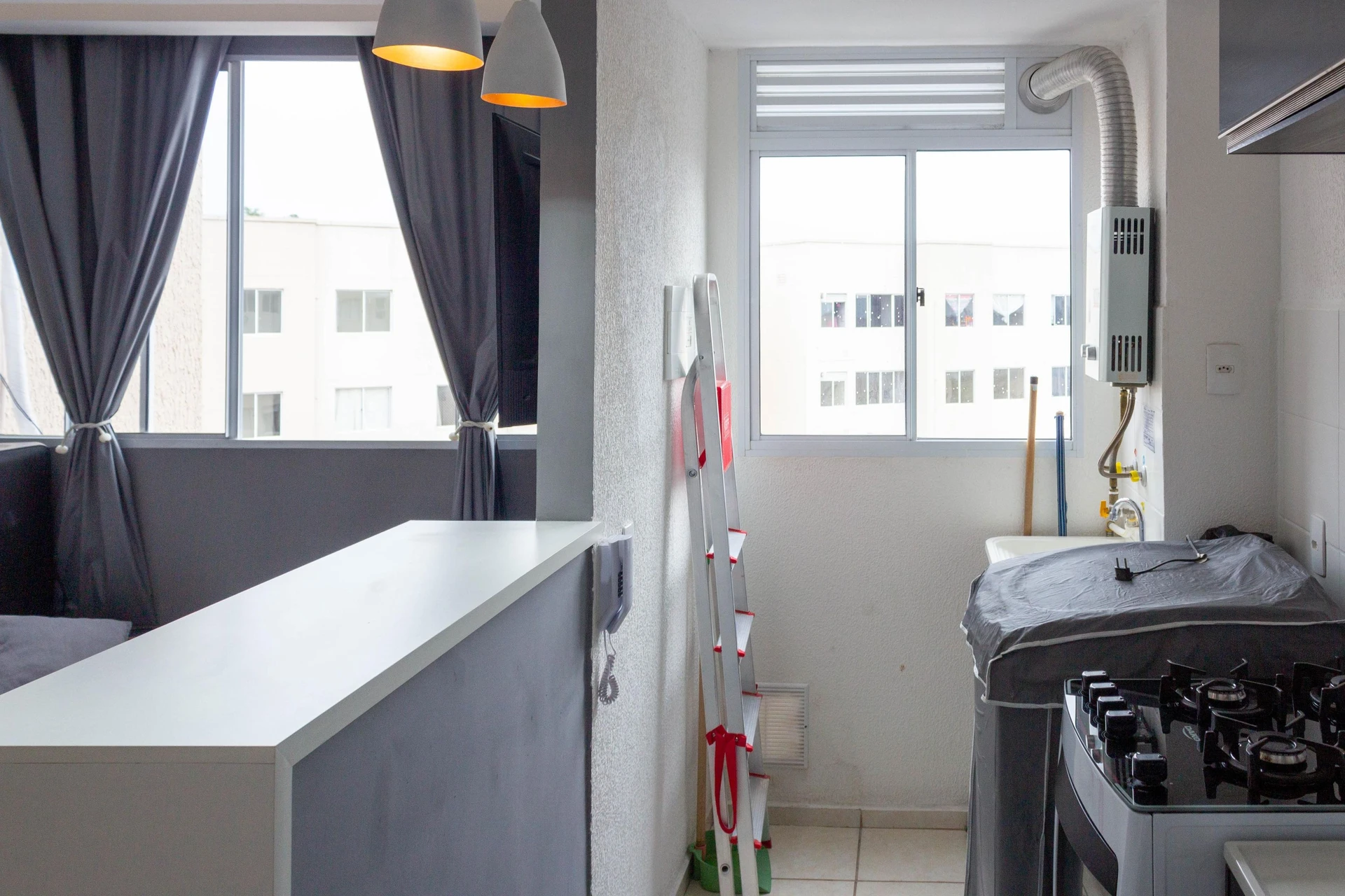 42 m² apartment with a home office and a washing machine — photo 17