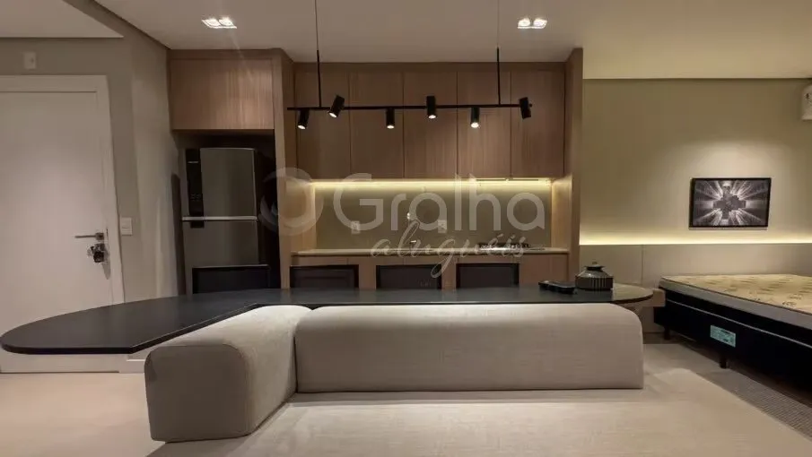 Furnished studio with 1 bedroom and integrated kitchen — photo 11