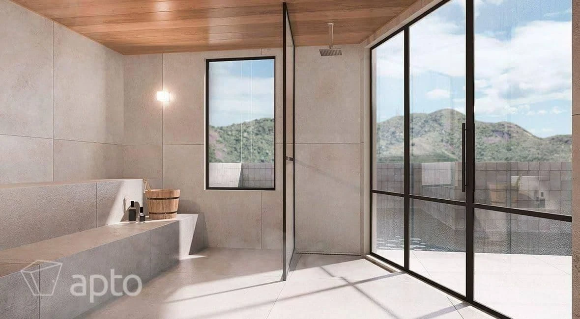 Apartamento de 2 quartos em condomínio com sauna — photo 22