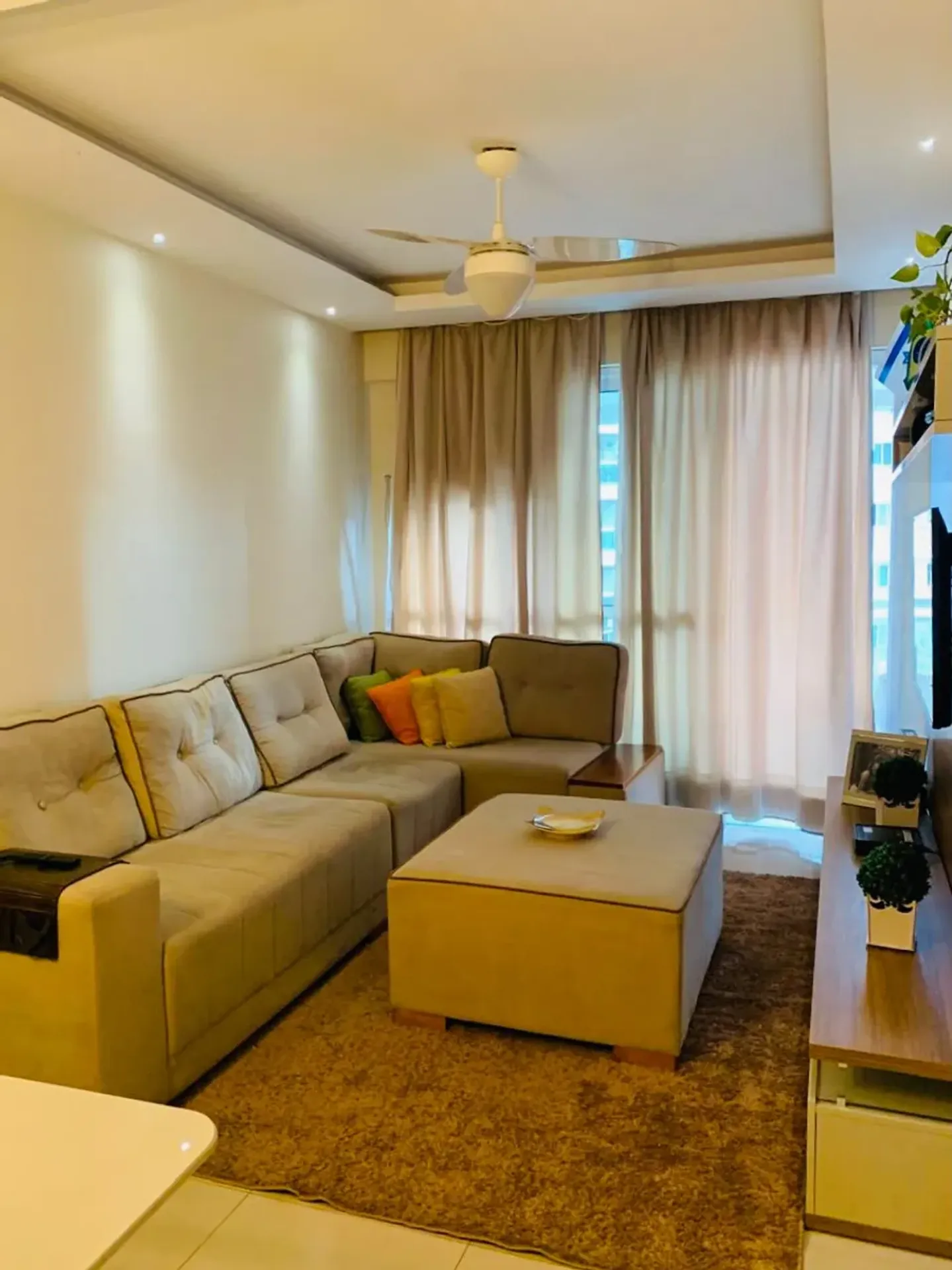 2 quartos e espaço de home office: apartamento de 69 m²