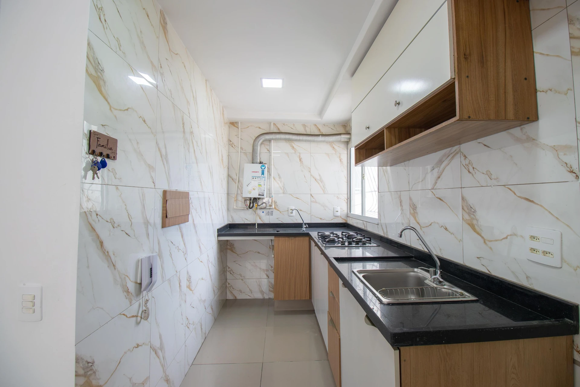 2-bedroom apartment in a building with a gym