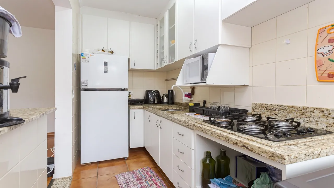 Apartamento mobiliado de 3 quartos com espaço de home office