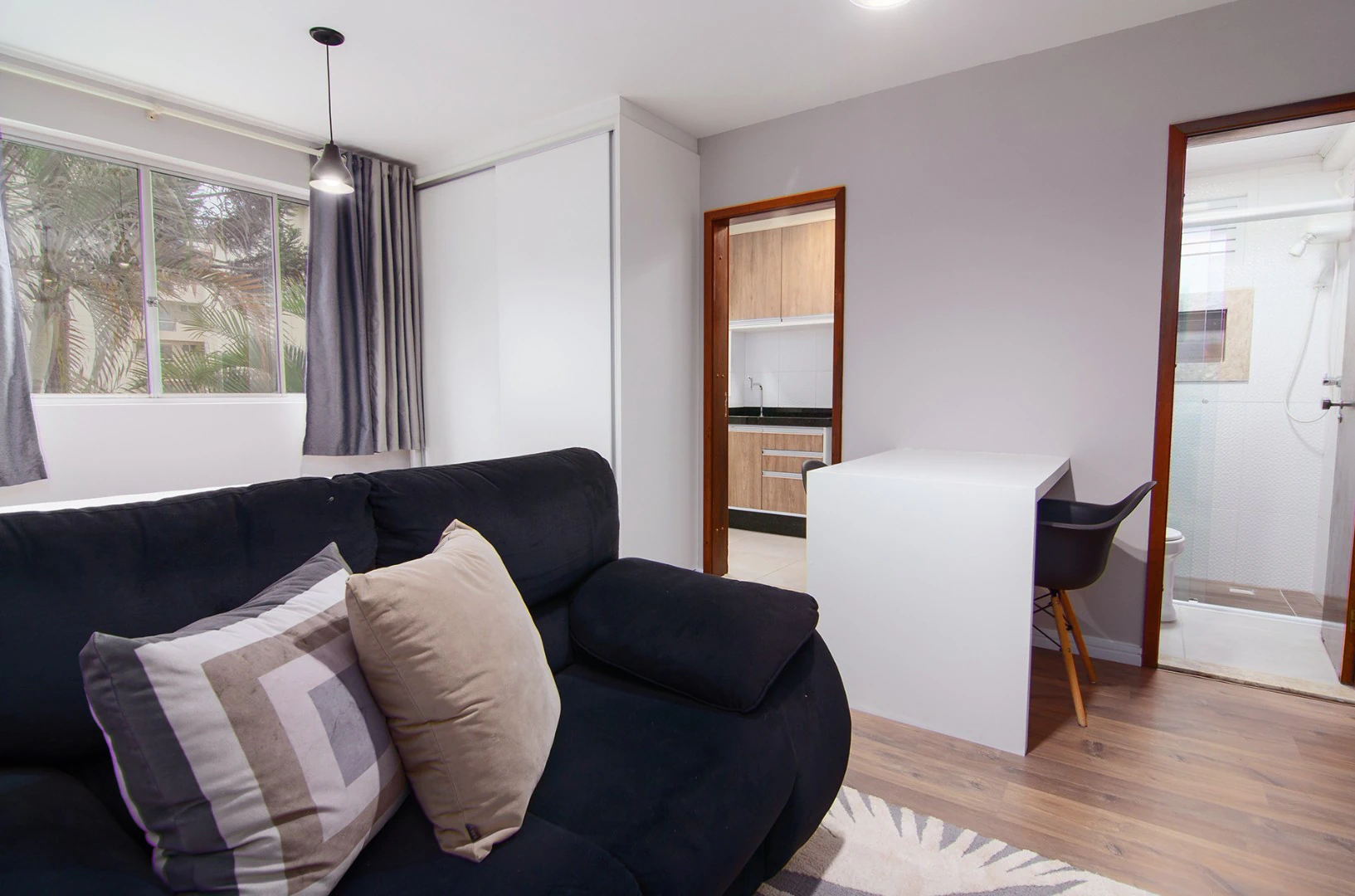 Furnished studio, 25 m², with a washing machine — photo 7