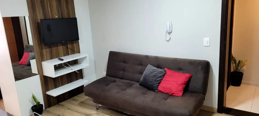 Home office in a one-bedroom apartment, 45 m²