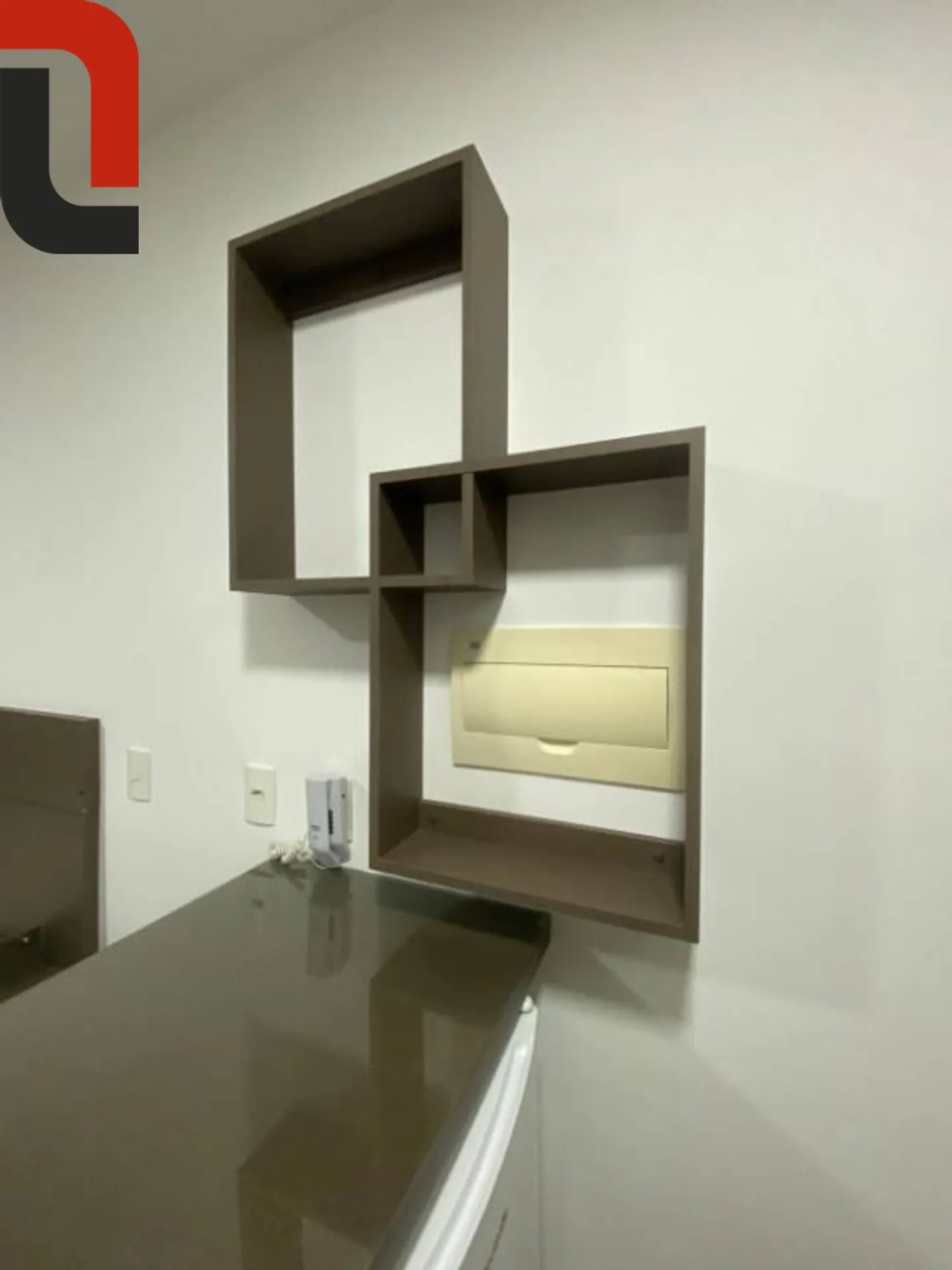 Furnished studio in a building with a sauna