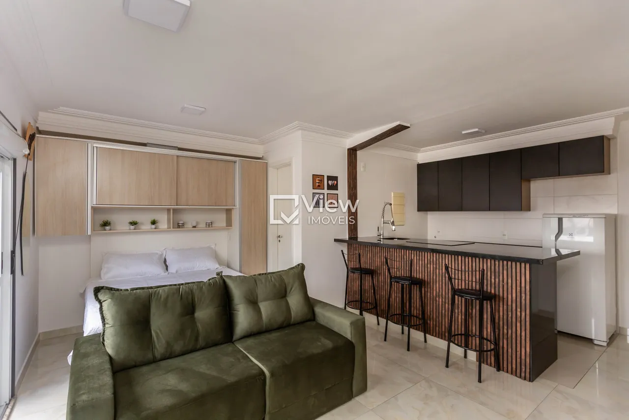 Furnished 36 m² studio with balcony and 1 en-suite bathroom