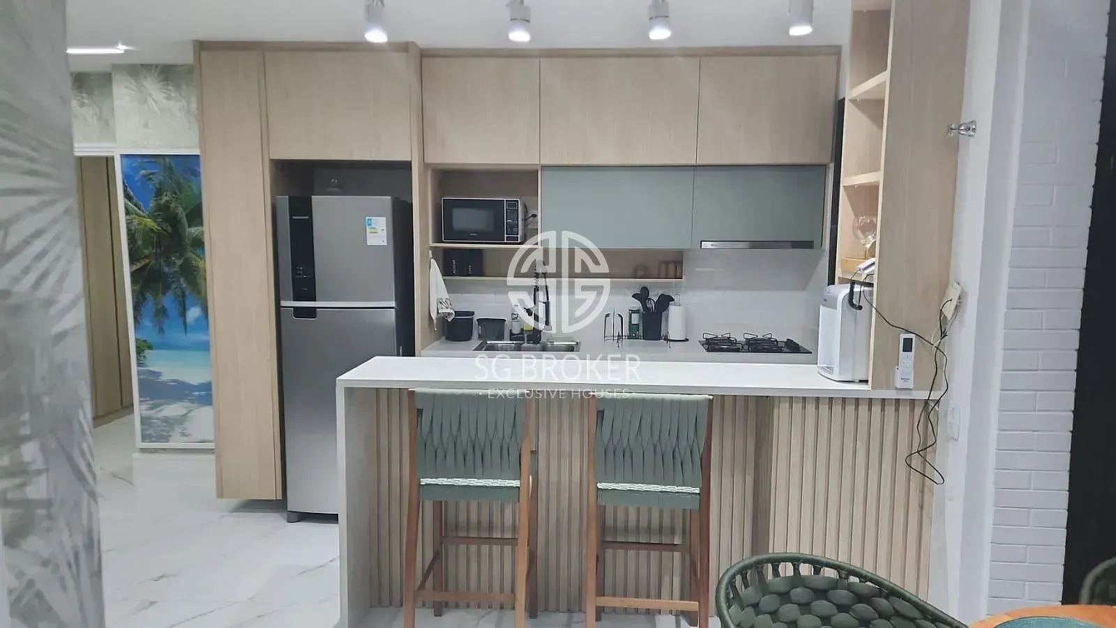 Furnished 2-suite apartment with 70 m² on a high floor — photo 12