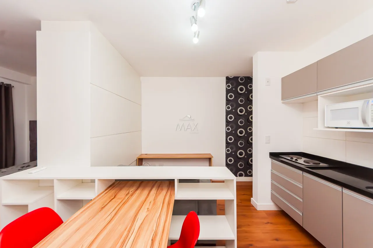 Furnished studio with balcony and open-plan kitchen — photo 2