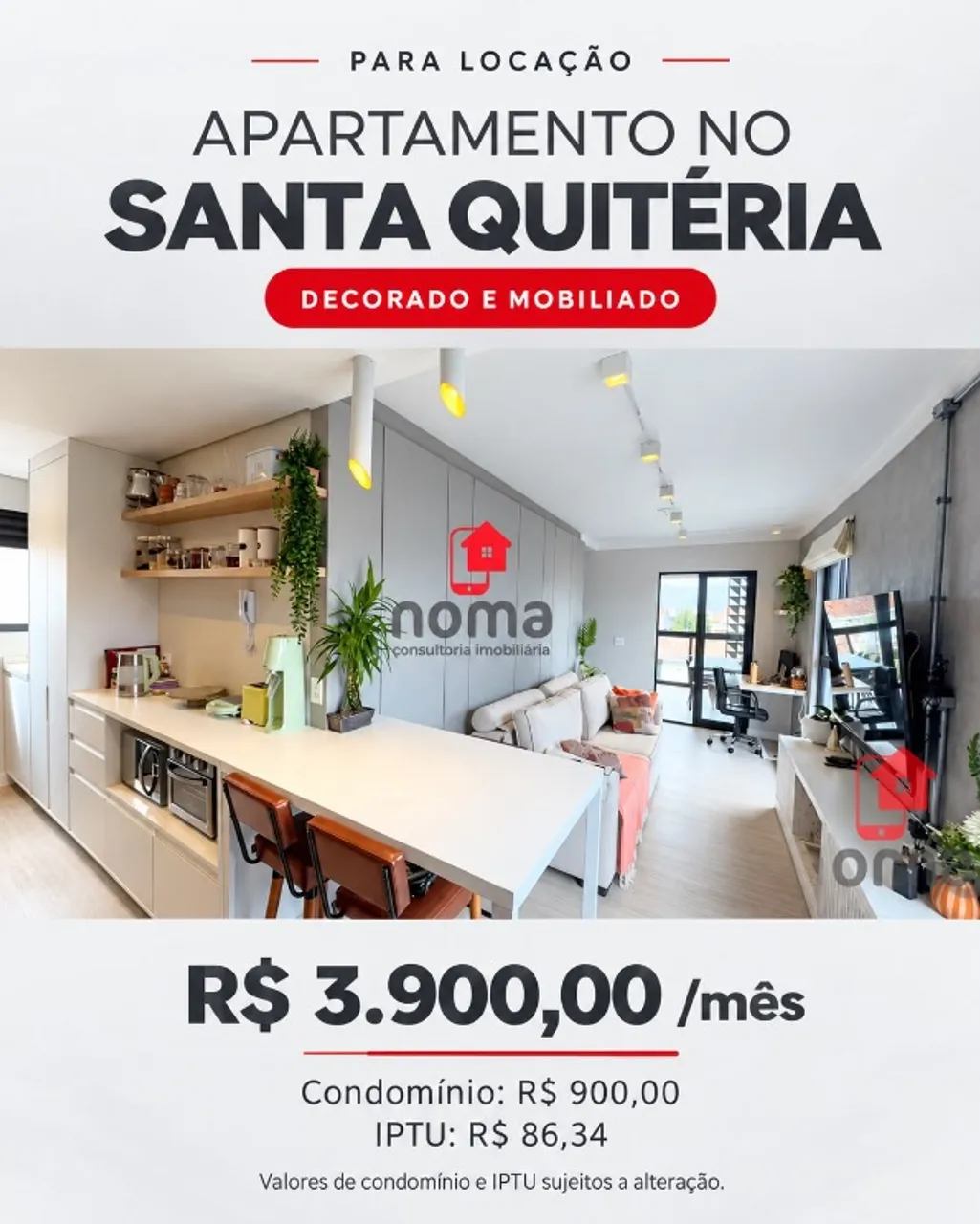 Furnished apartment, 64 m², with a dishwasher