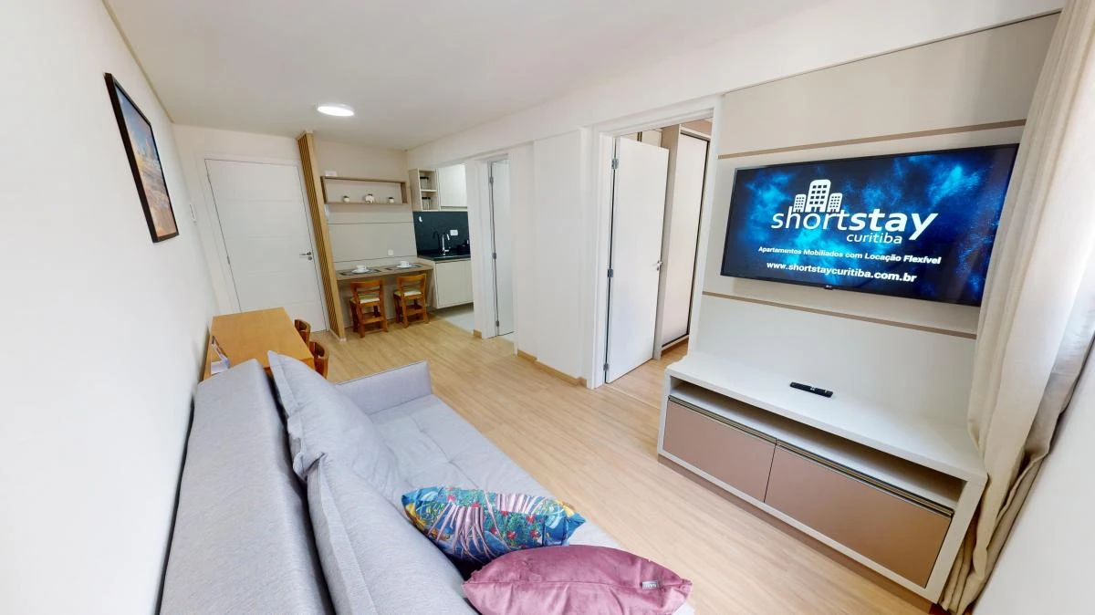 One-bedroom apartment with a washing machine in Curitiba — photo 6