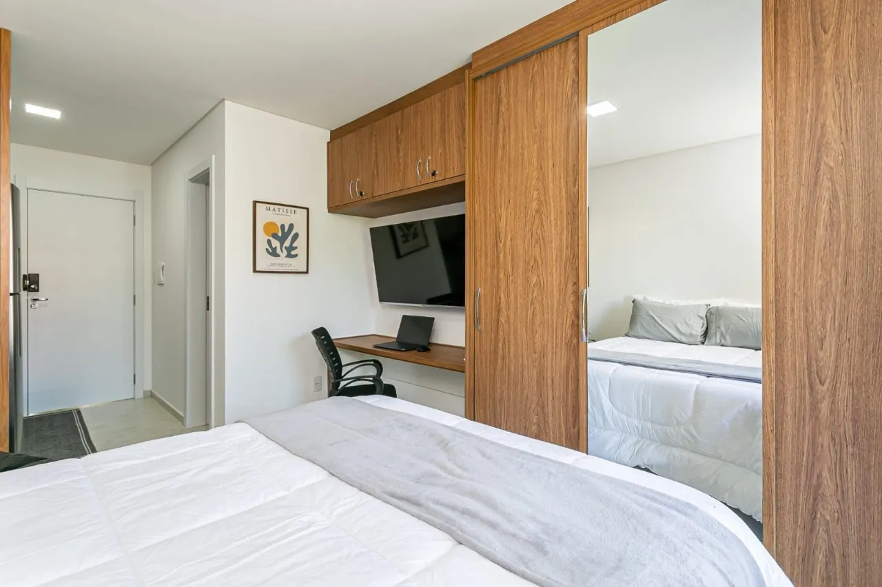 42 m² studio with balcony and private BBQ — photo 3